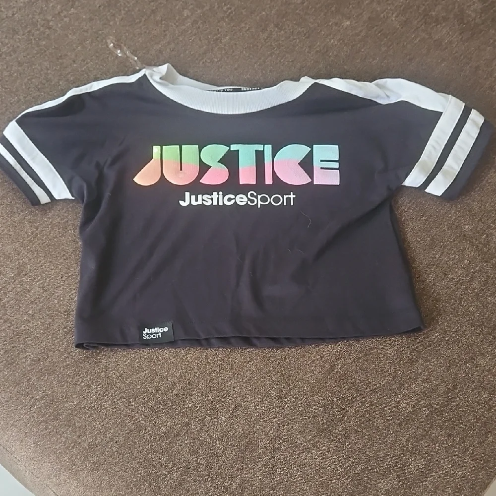 Justice Kids Black and White T-Shirt